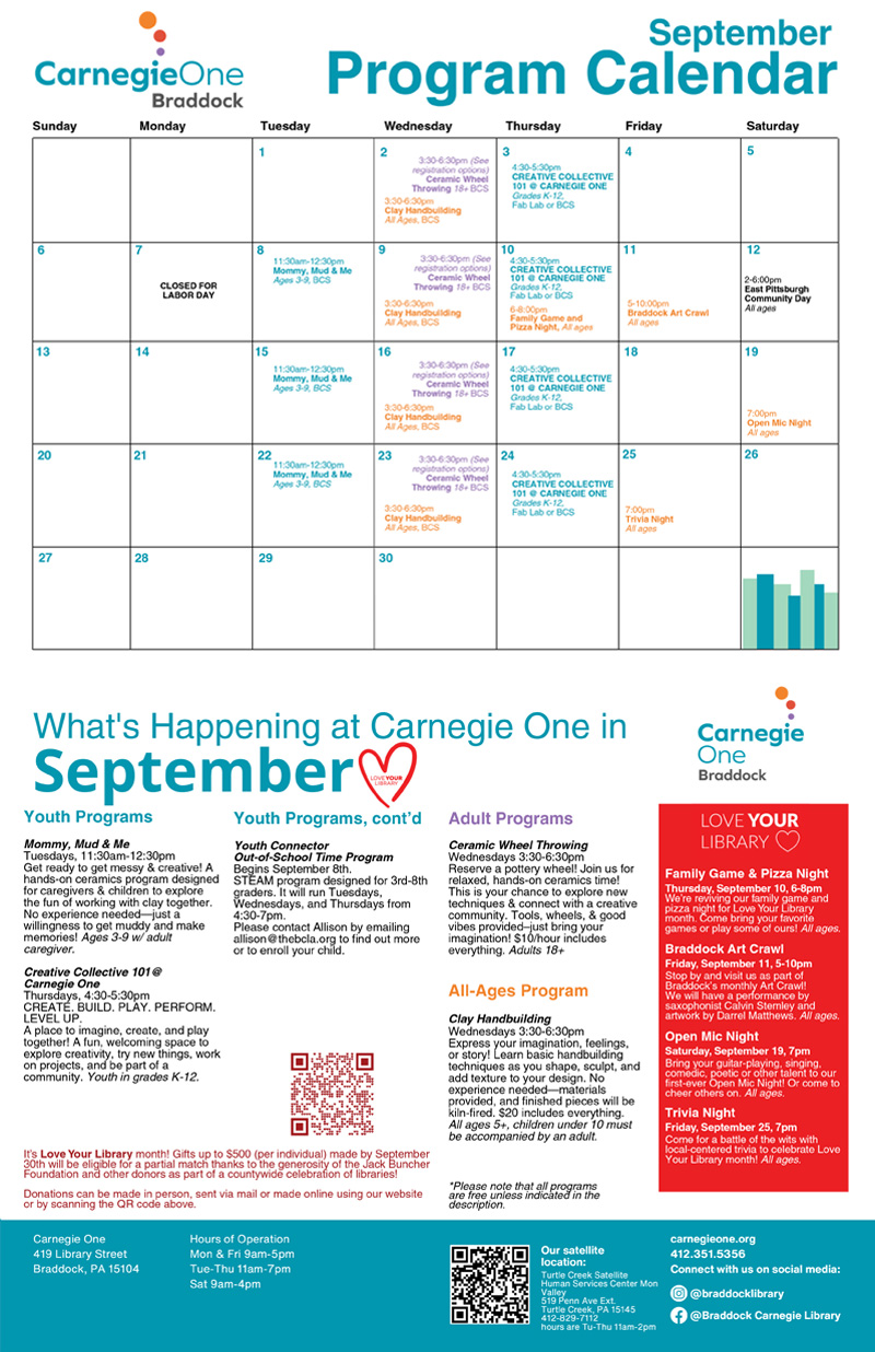 Carnegie One Calendar