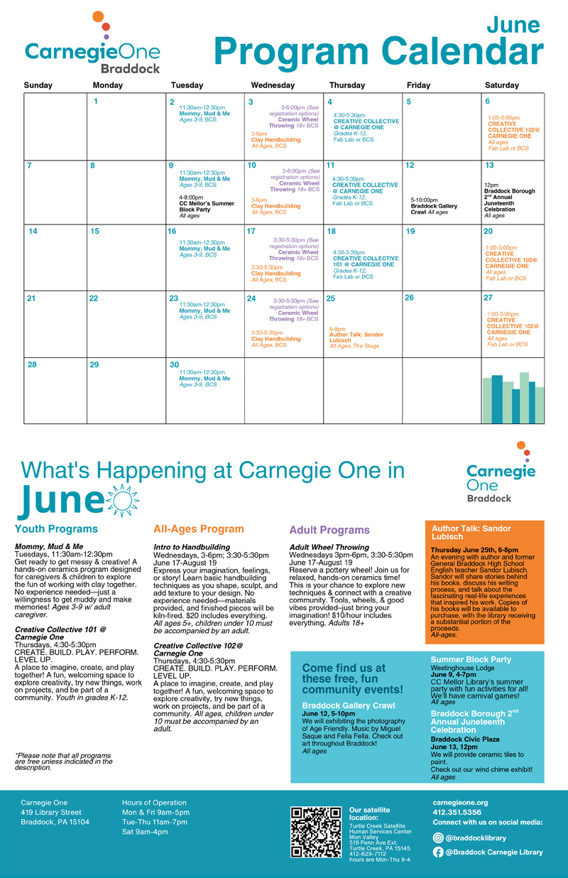 Carnegie One June 2026 Calendar